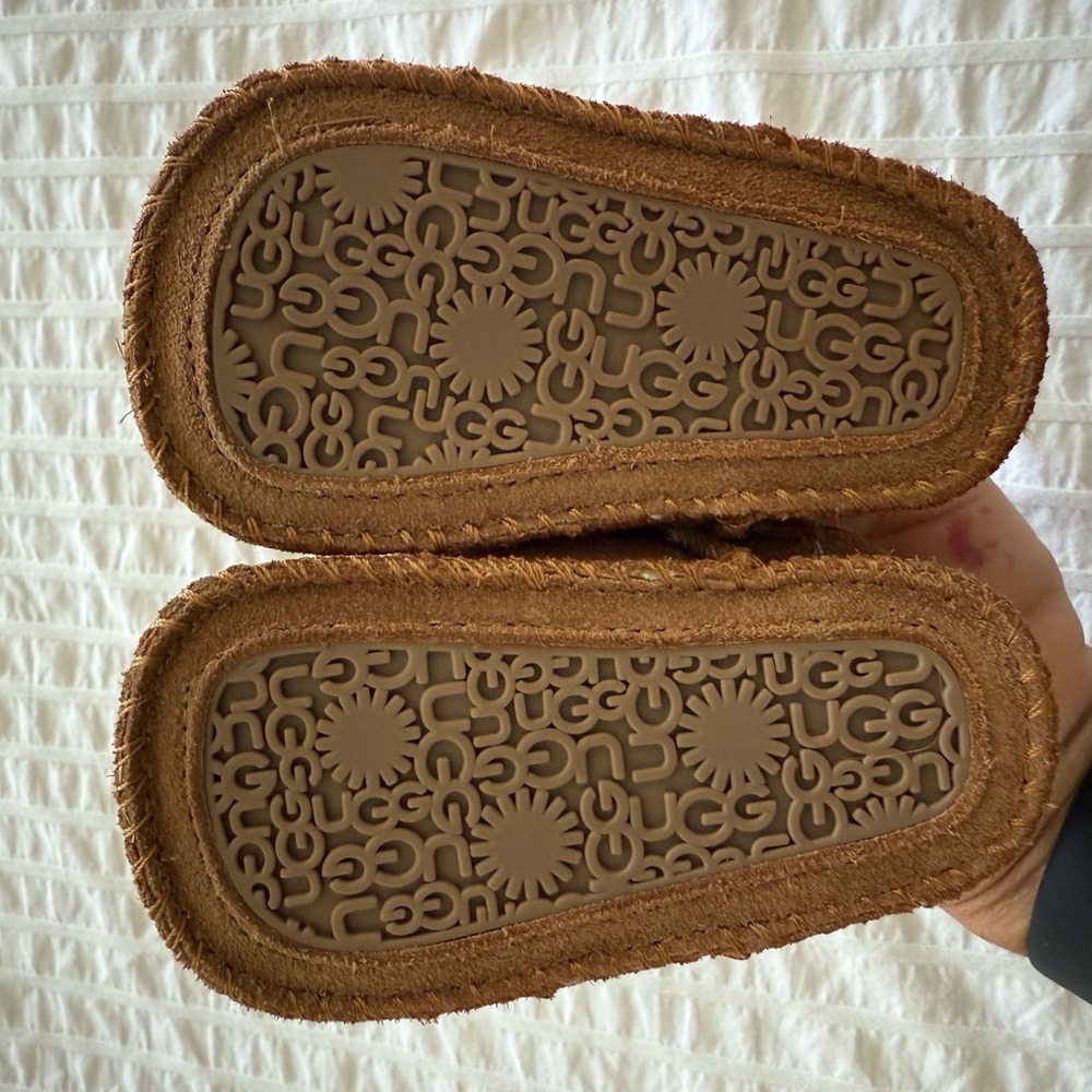 UGG Kids Tan Slippers